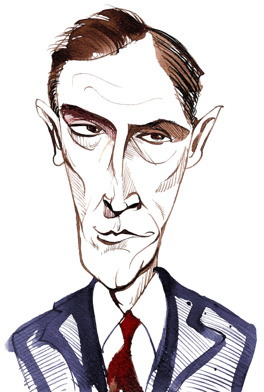 Rob Brydon, walisischer Comedy-Schauspieler, Moderator, Fernsehmoderator und Impressionist; Karikatur von Neale Osborne
