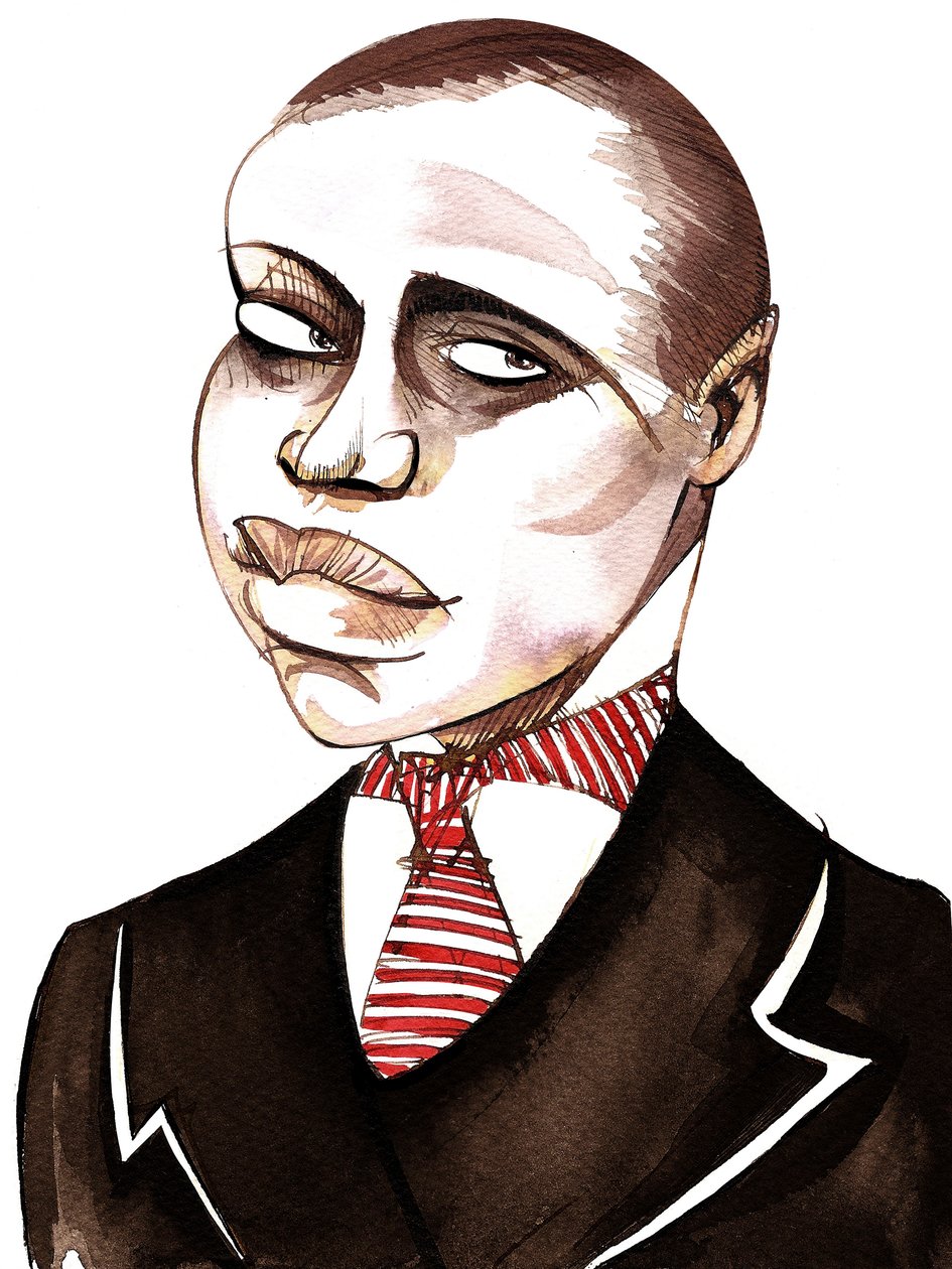 Scott Joplin, Karikatur von Neale Osborne