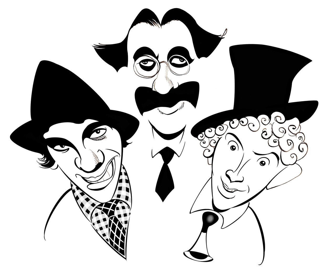 Die Marx Brothers - Karikatur von Neale Osborne