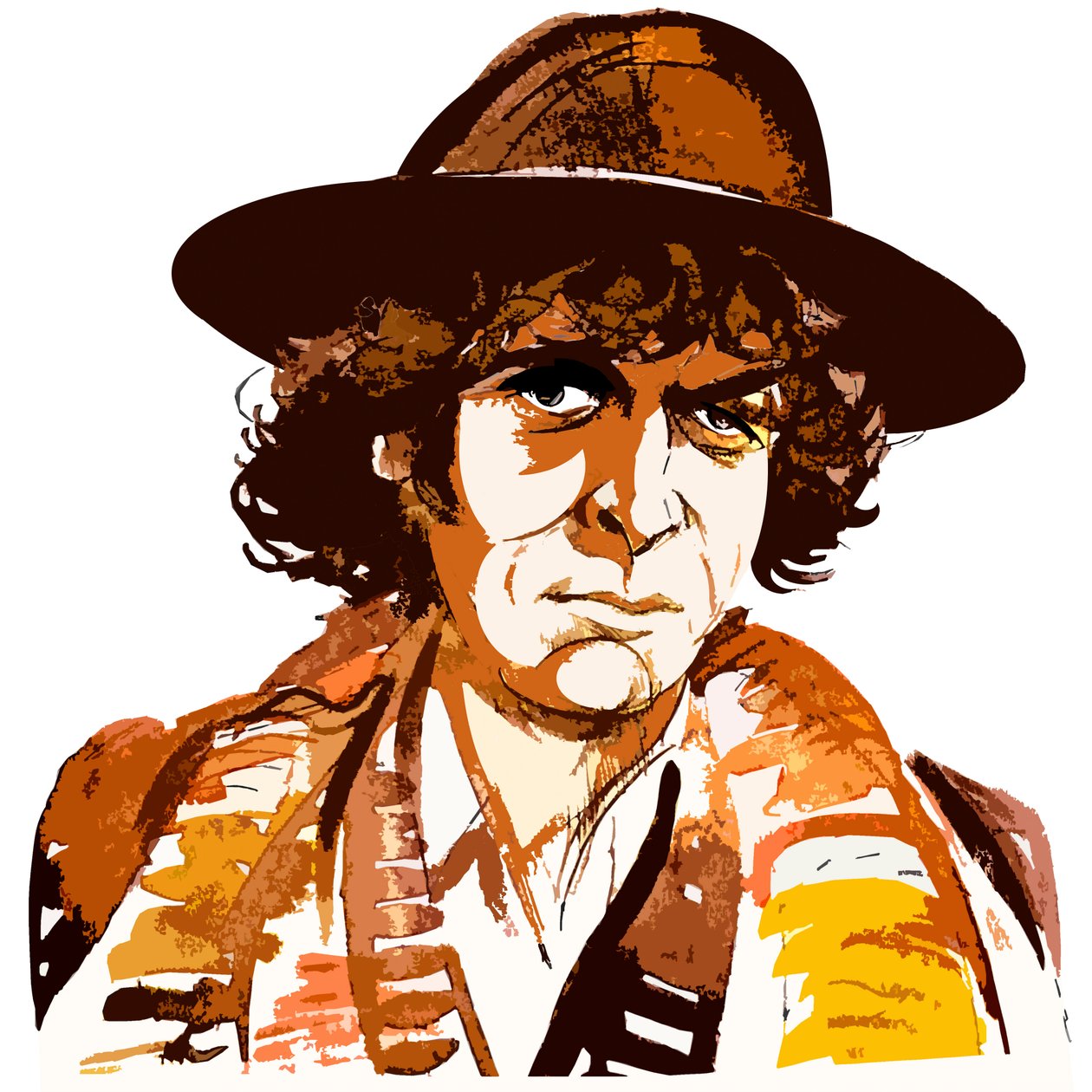 Tom Baker als Doctor Who von Neale Osborne