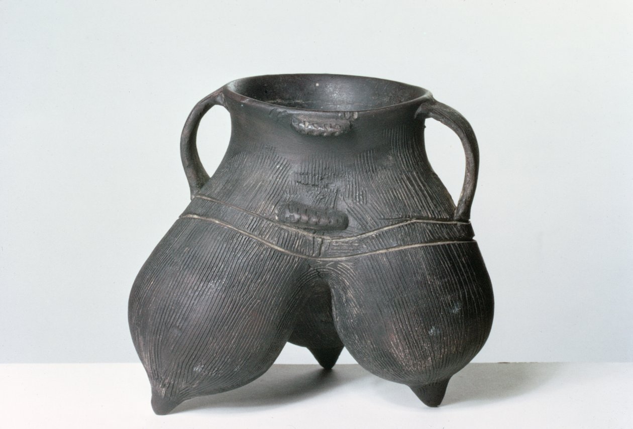 Dreifußgefäß, Lung-shan-Kultur, ca. 2000 v. Chr. von Neolithic