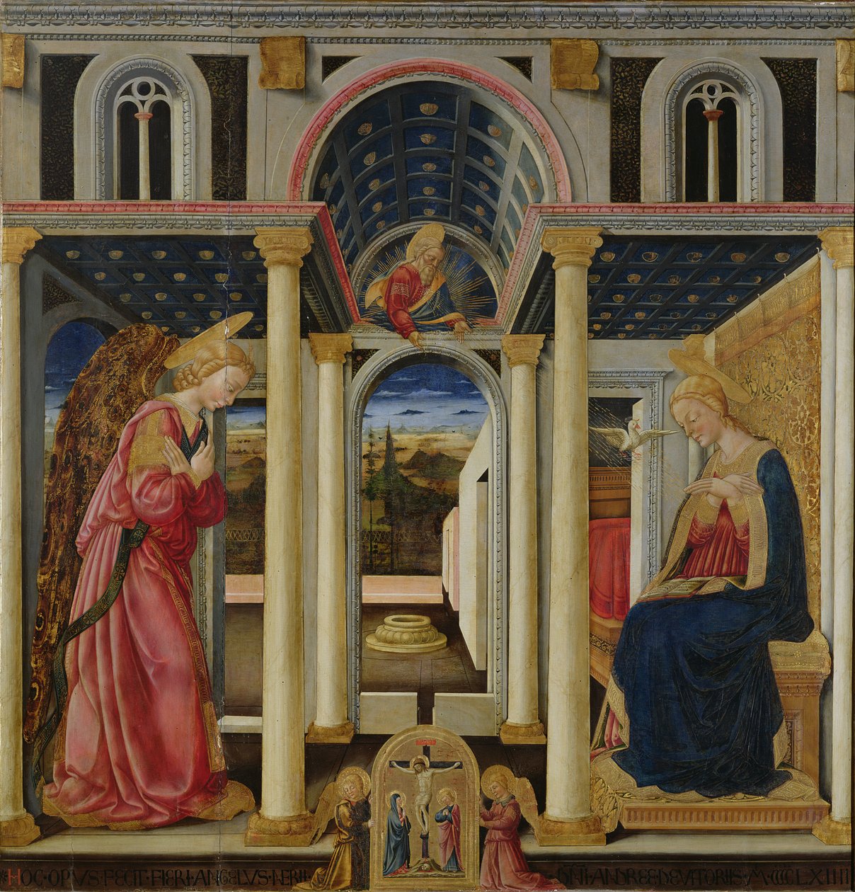 Verkündigung, 1464 von Neri di Bicci