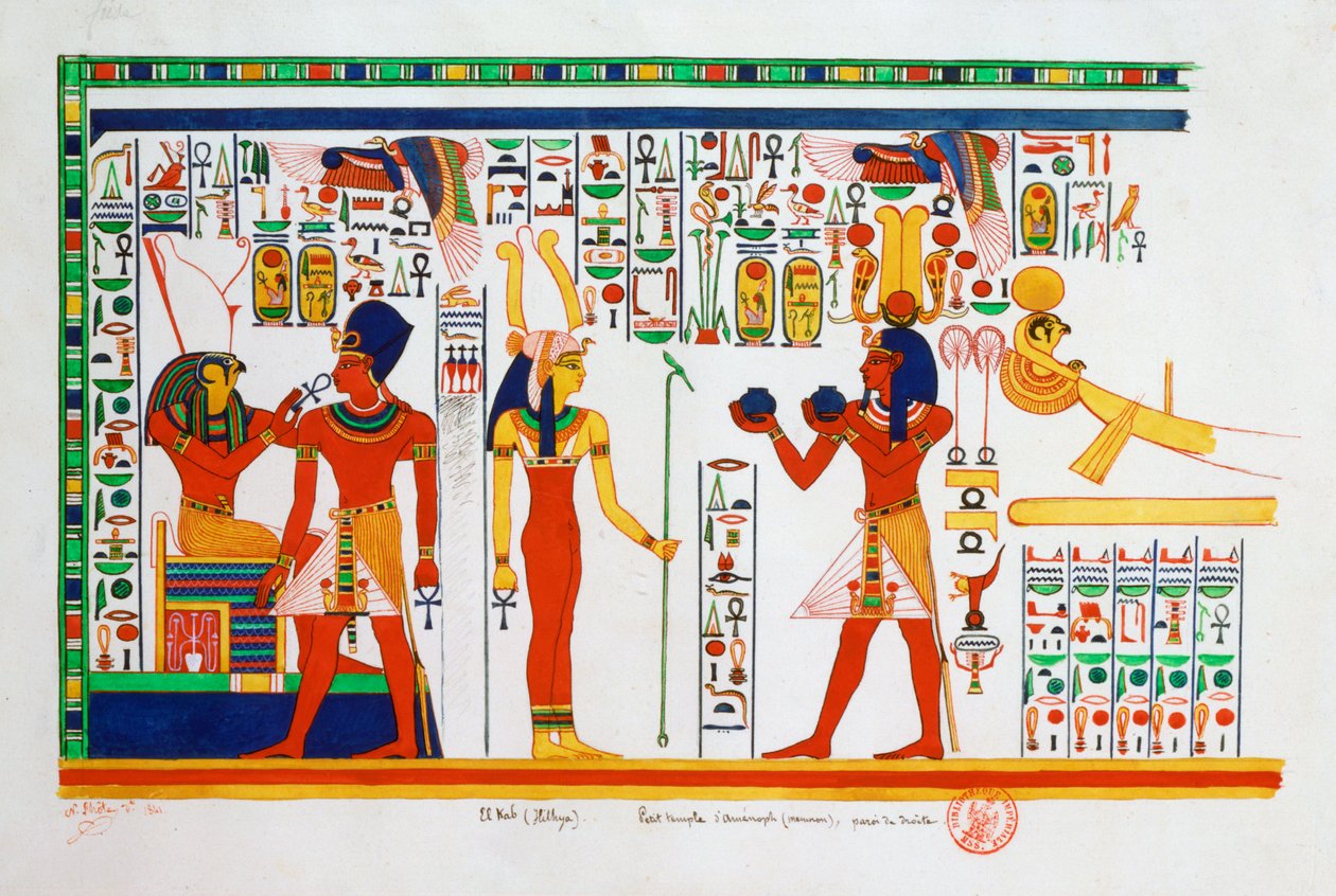 Wandmalerei aus El-Kab, Ägypten von Nestor l