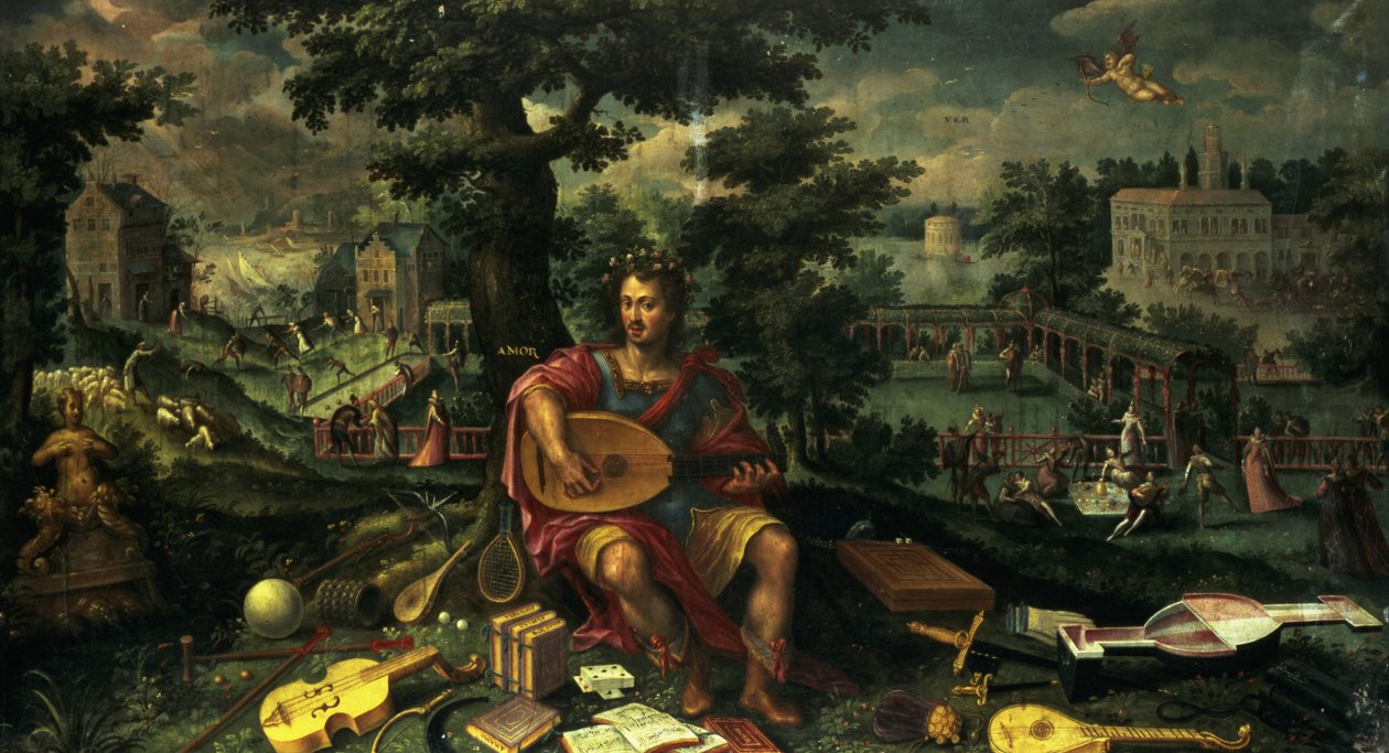 Liebe (Frühling), ca. 1600 von Netherlandish School