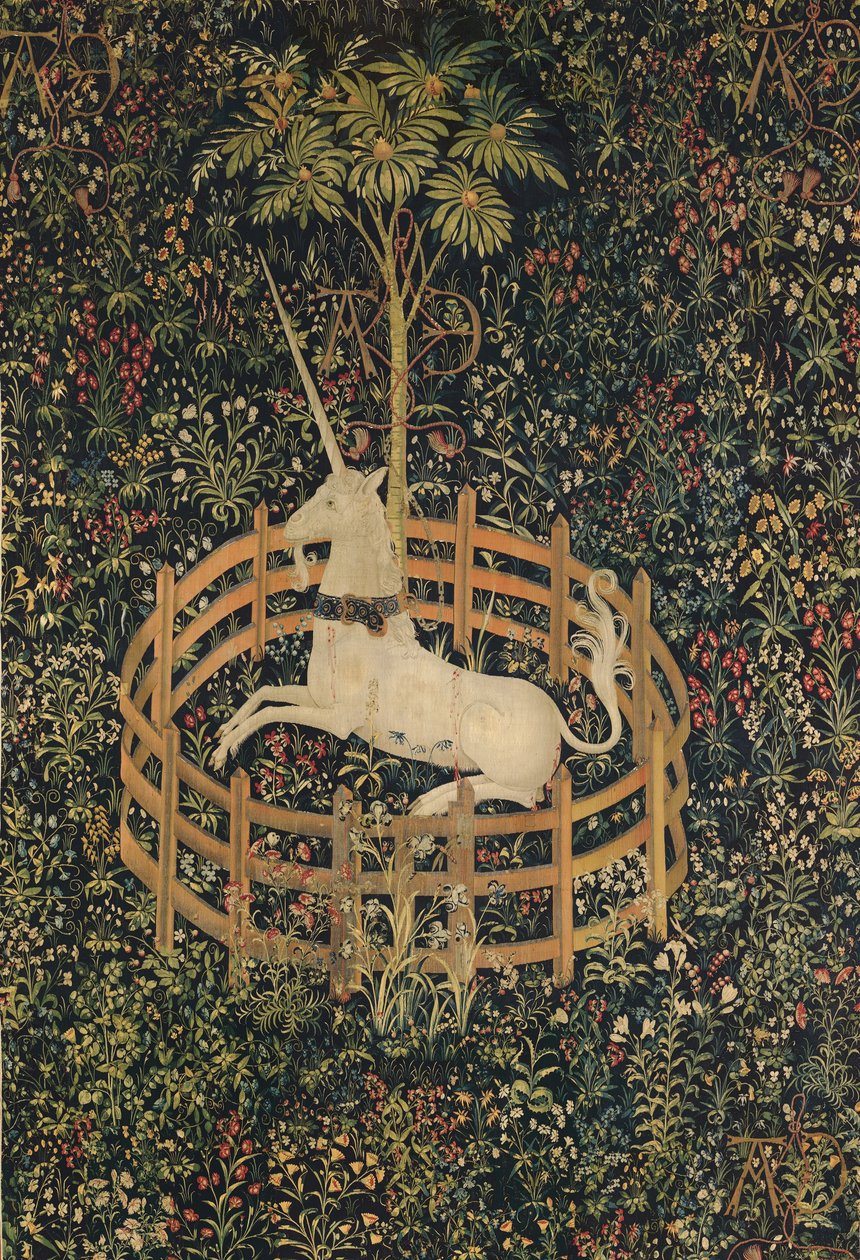Das Einhorn in Gefangenschaft, um 1500 von Netherlandish School