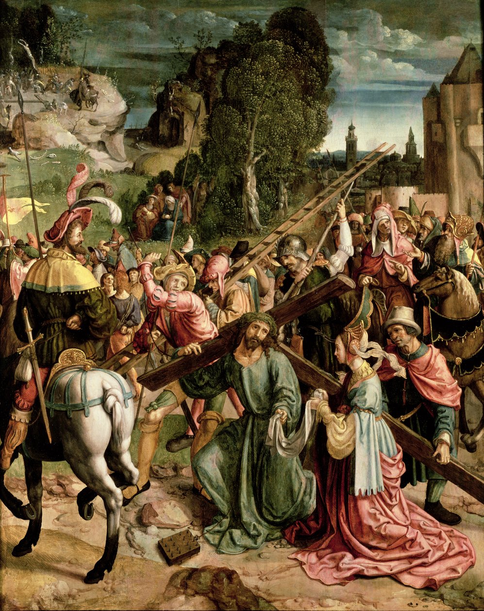 Auf dem Weg nach Golgatha, ca. 1520 von Netherlandish School