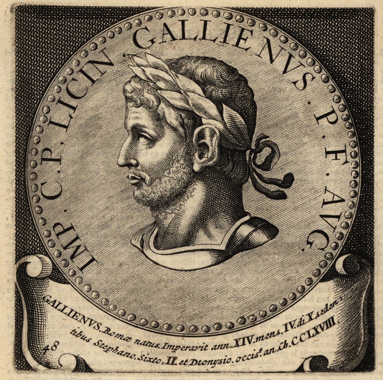 Porträt des römischen Kaisers Gallienus von Netherlandish School