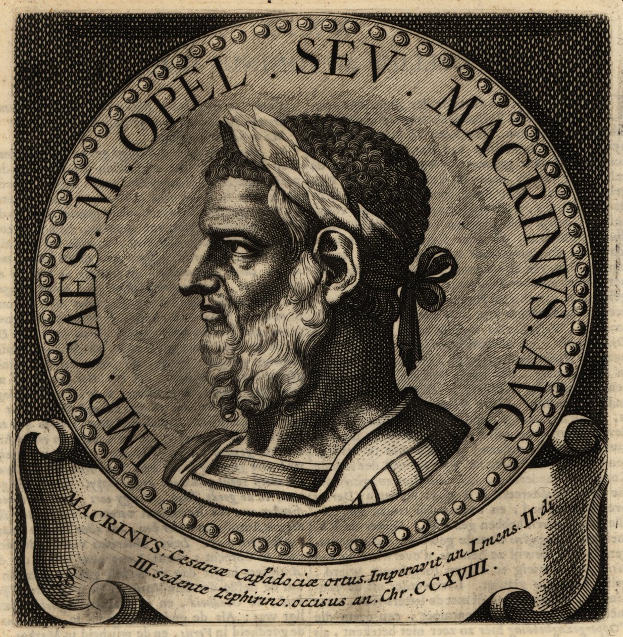 Porträt des römischen Kaisers Macrinus von Netherlandish School