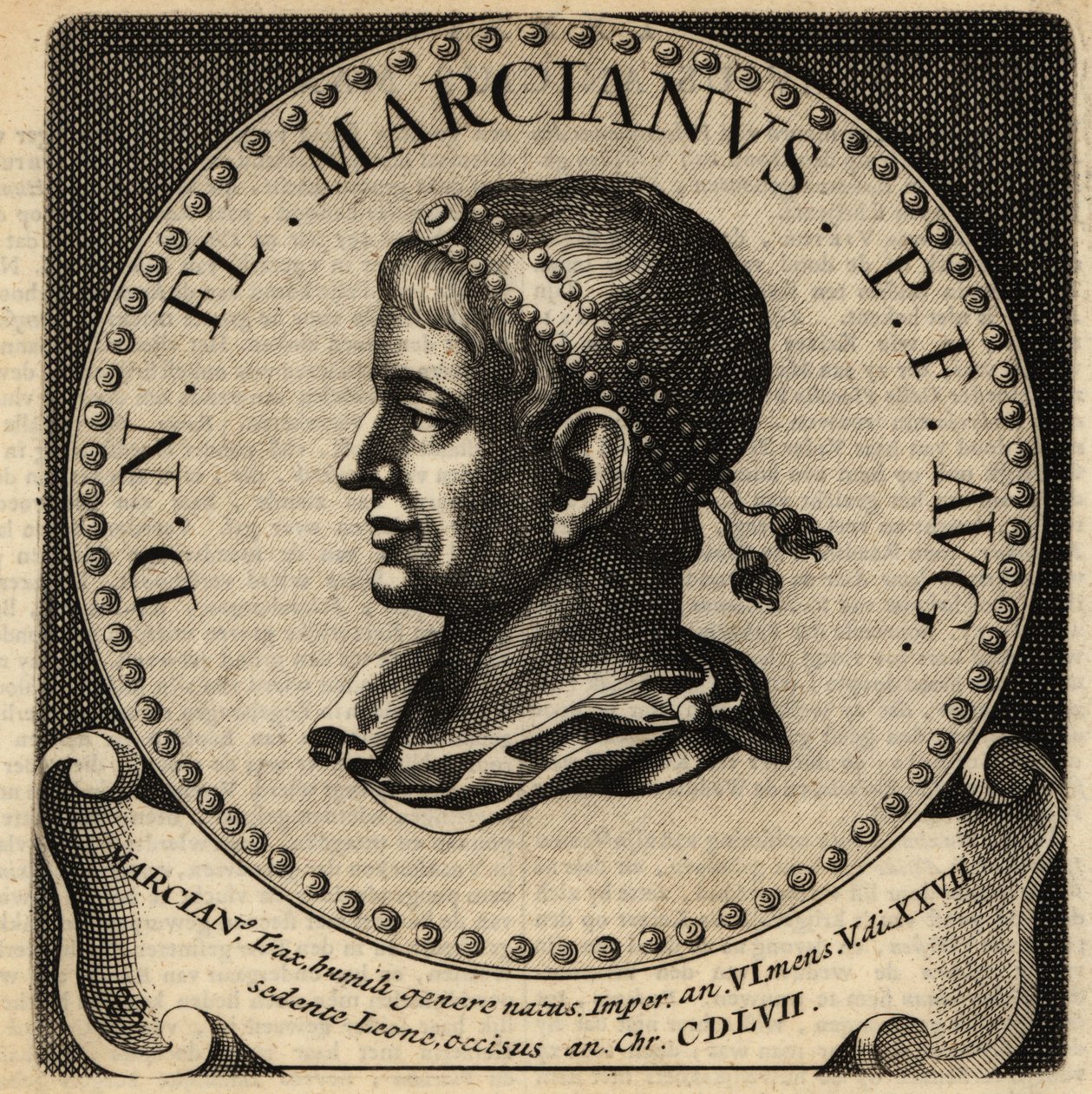 Porträt des römischen Kaisers Marcian von Netherlandish School