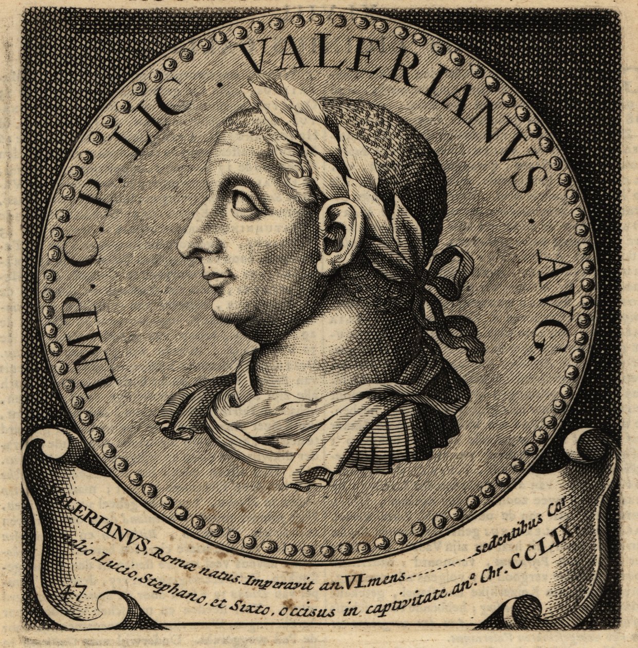 Porträt des römischen Kaisers Valerian von Netherlandish School