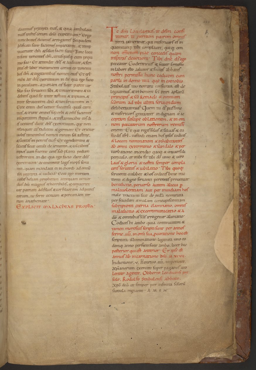 Die Stavelot-Bibel, Add MS 28106, f.228r von Netherlandish School