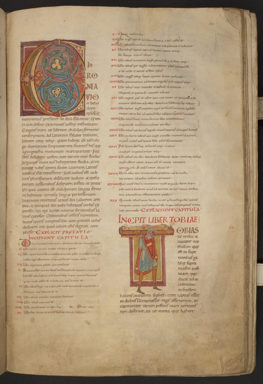 Die Stavelot-Bibel, Add MS 28107, f.102r von Netherlandish School