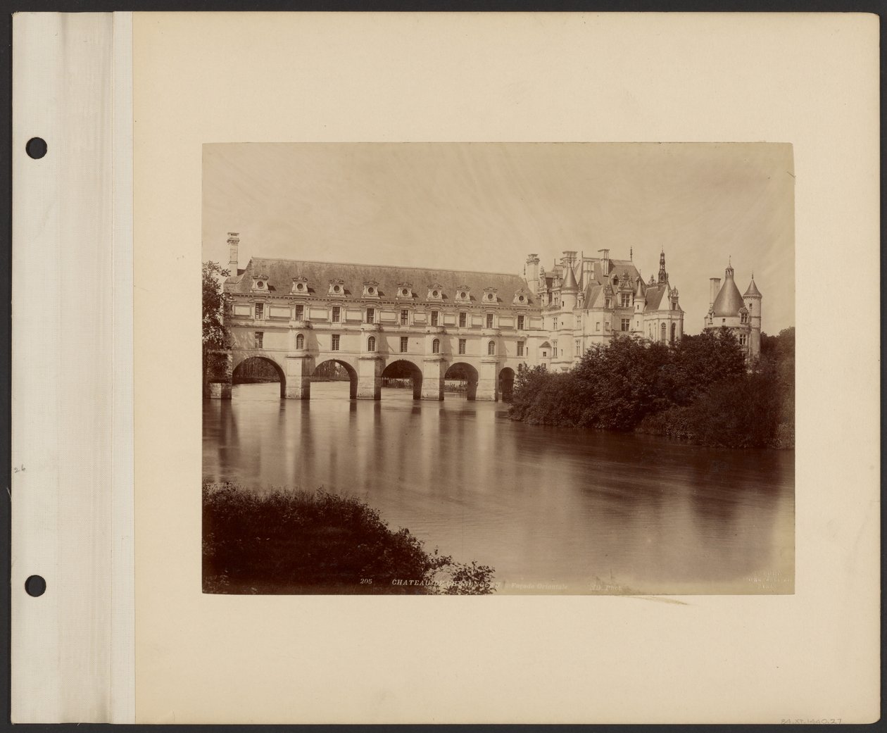Schloss Chenonceau, Ostfassade von Neurdein freres