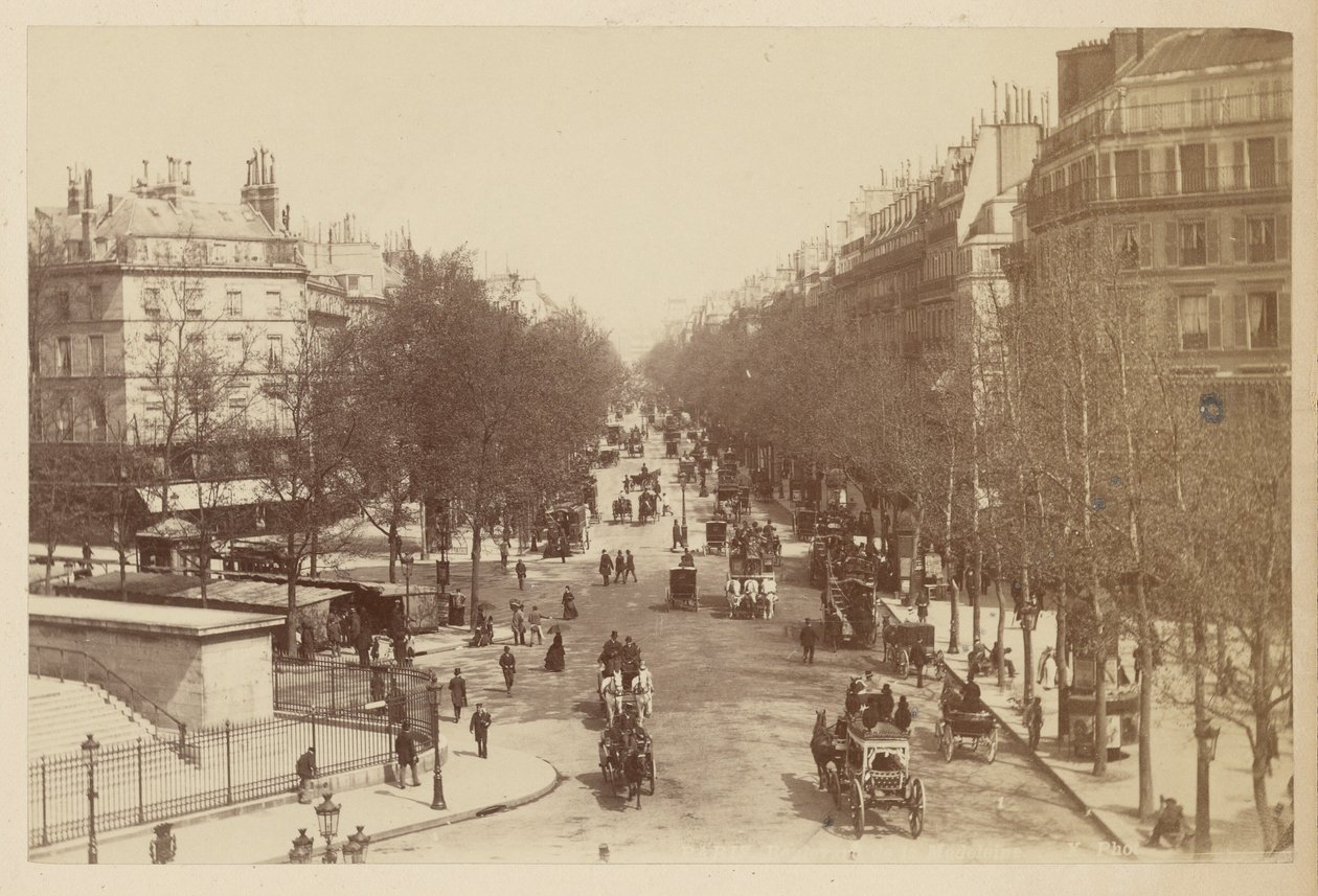 Paris, Boulevard de la Madeleine von Neurdein freres