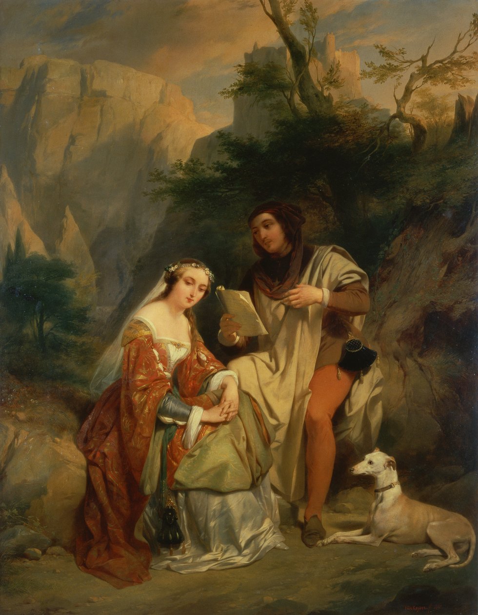 Petrarca und Laura von Nicaise de Keyser