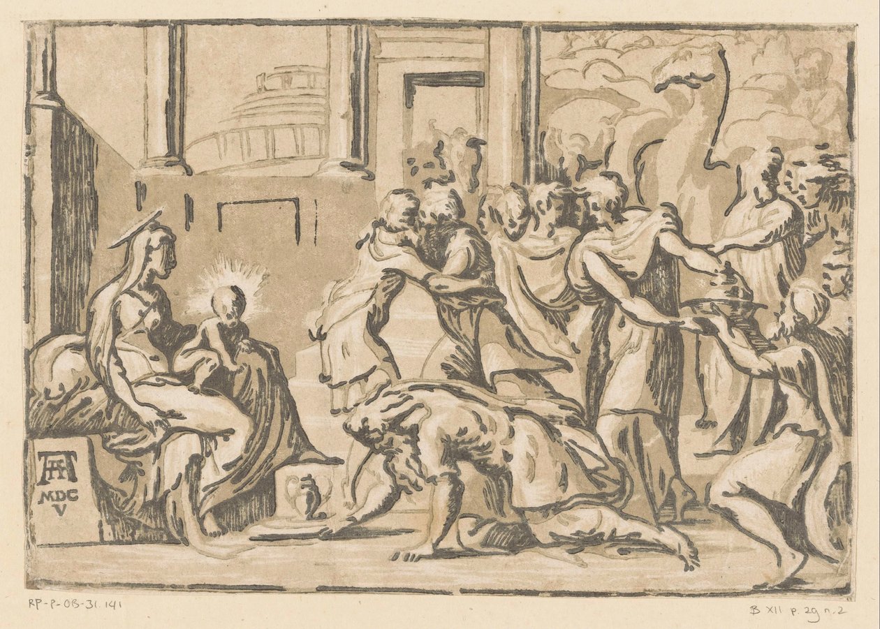 Anbetung durch die Könige von Niccolò Vicentino (attributed to)