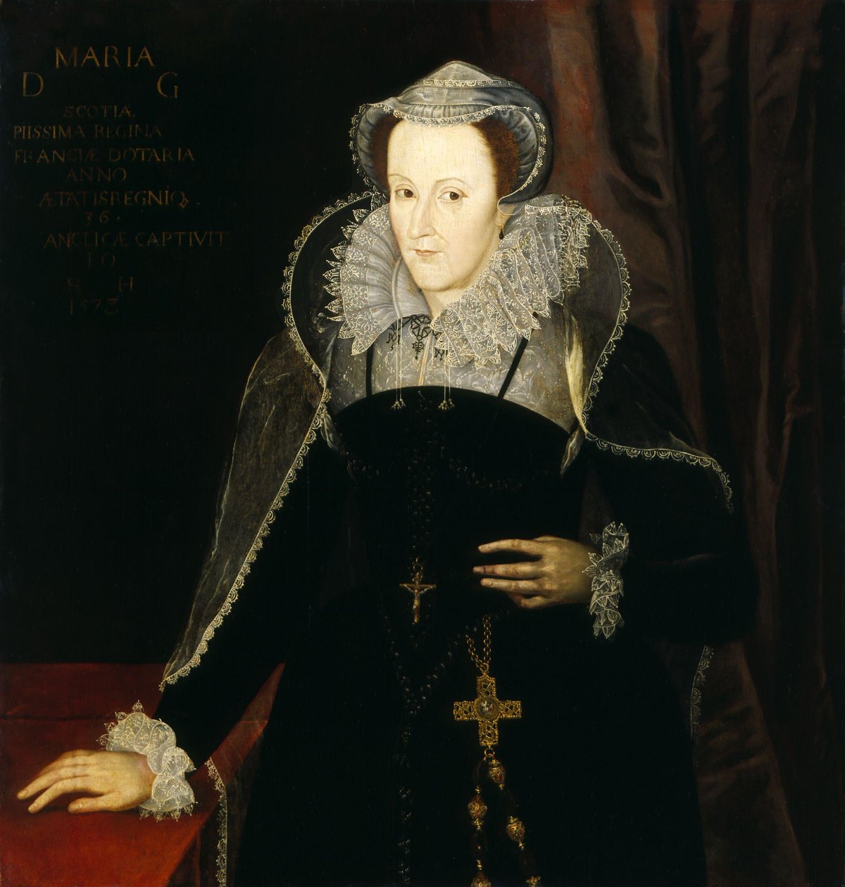 Porträt von Maria Stuart, Königin von Schottland, 1578 von Nicholas Hilliard