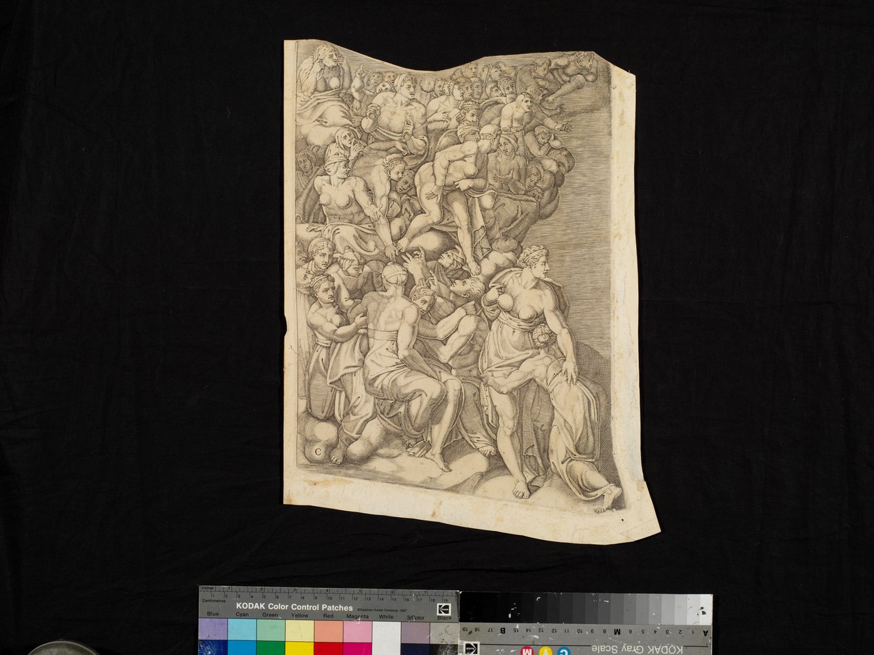 Szene aus dem Jüngsten Gericht von Nicholas Beatrizet