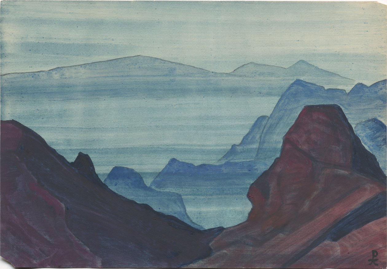 Himalaya, Albumblatt, 1934 von Nicholas Roerich