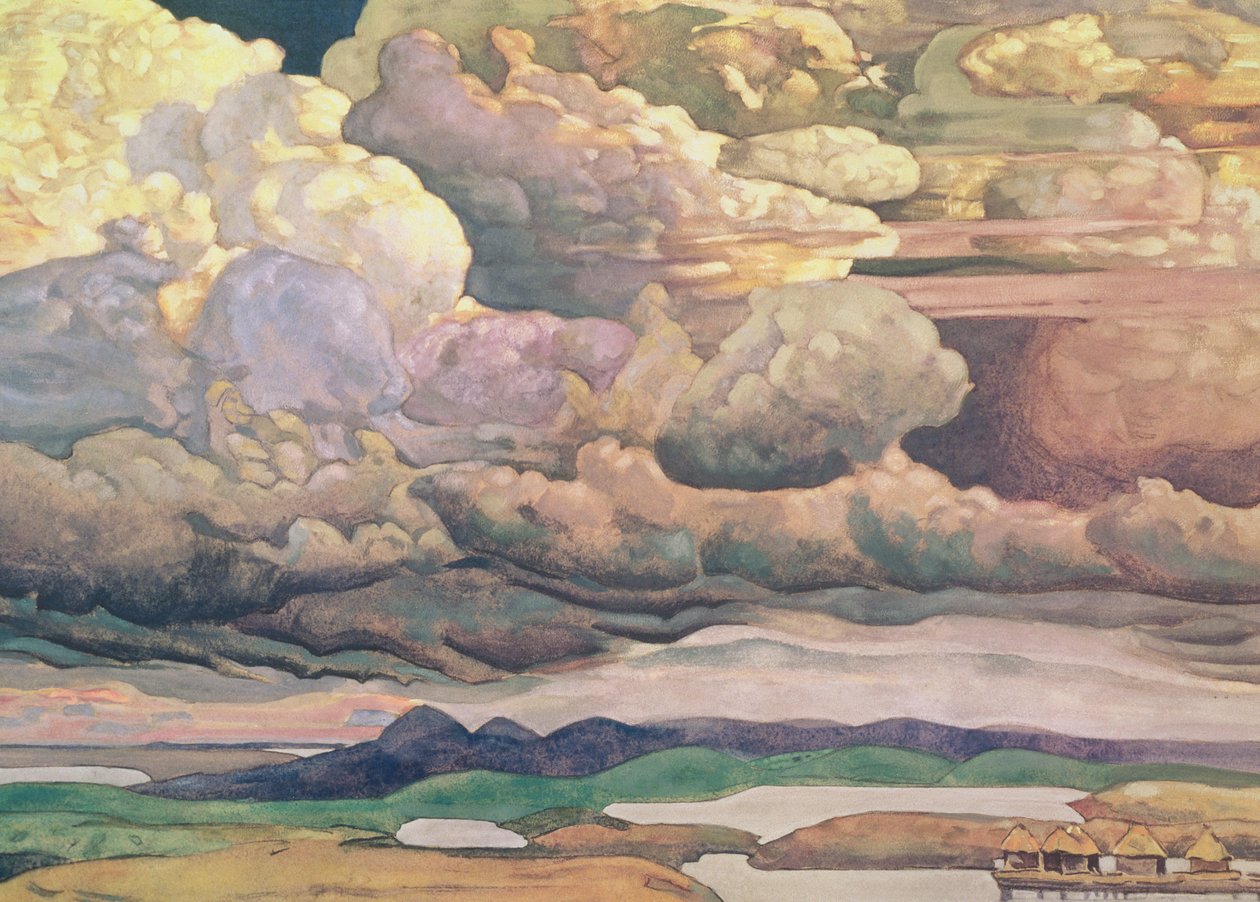 Himmelslandschaft, 1912 von Nicholas Roerich