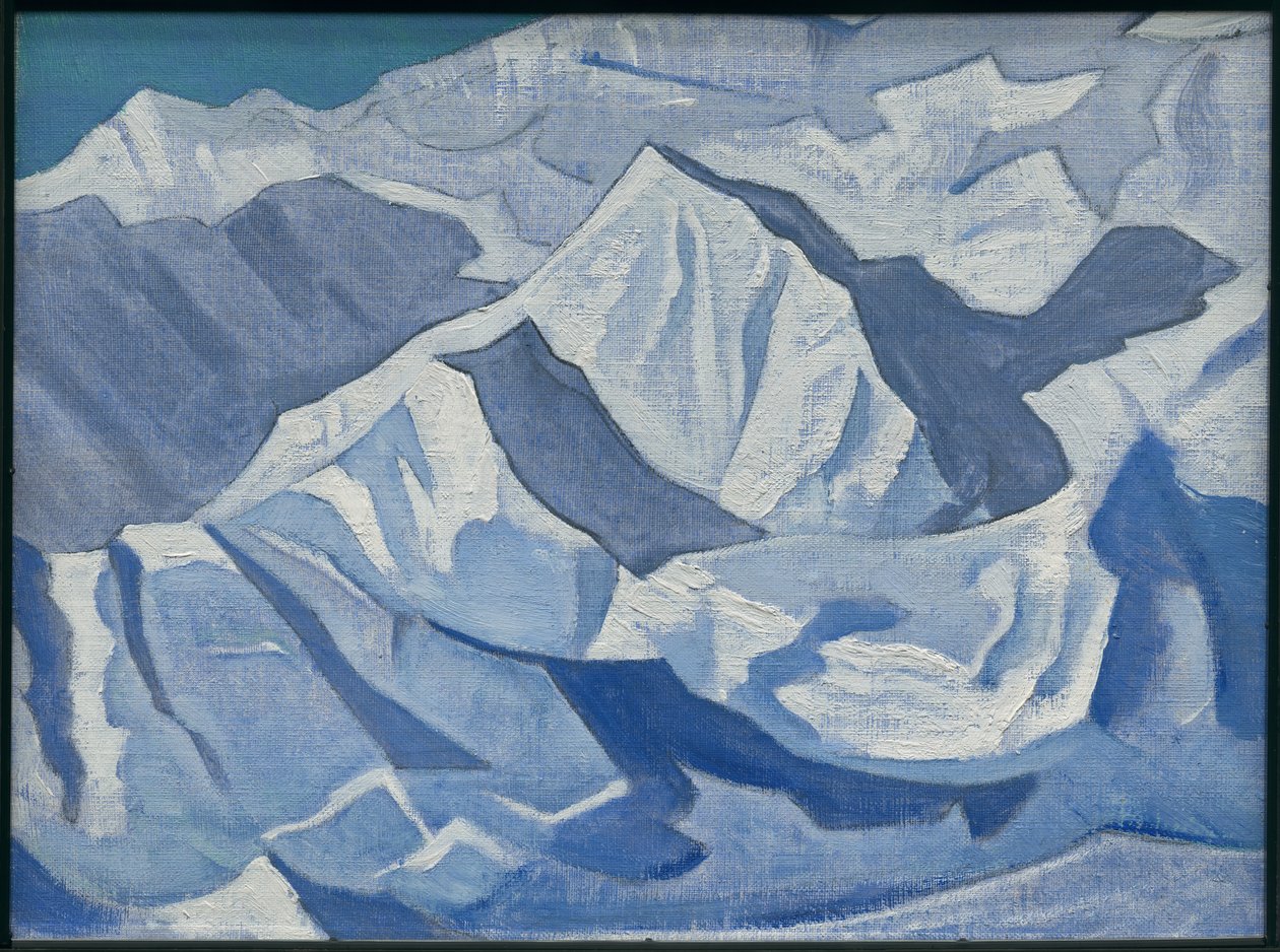 Schneebedeckter Aufstieg, Serie "Himalaya", 1924 von Nicholas Roerich