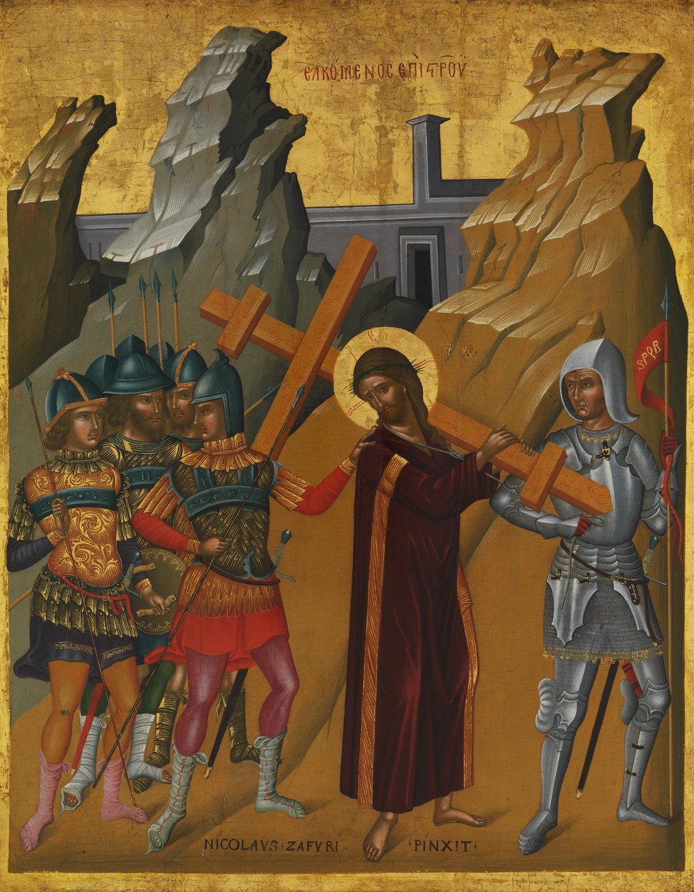 Christus trägt das Kreuz von Nicholas Tzafouris