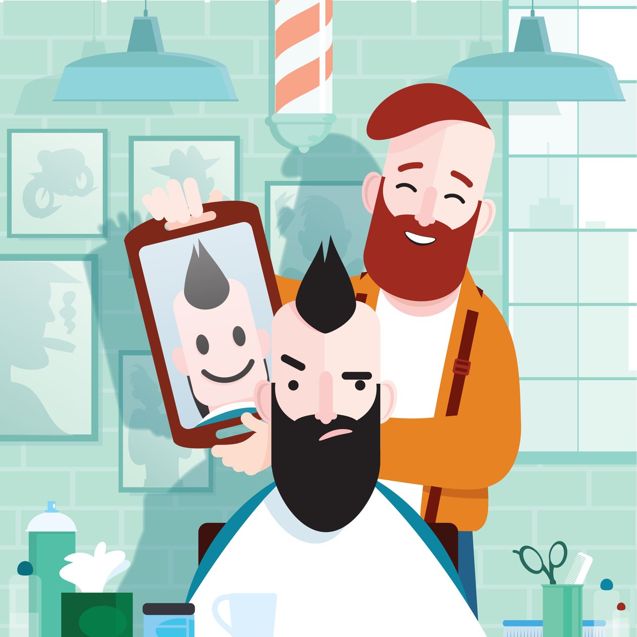 Hipster Friseur von Nick Diggory