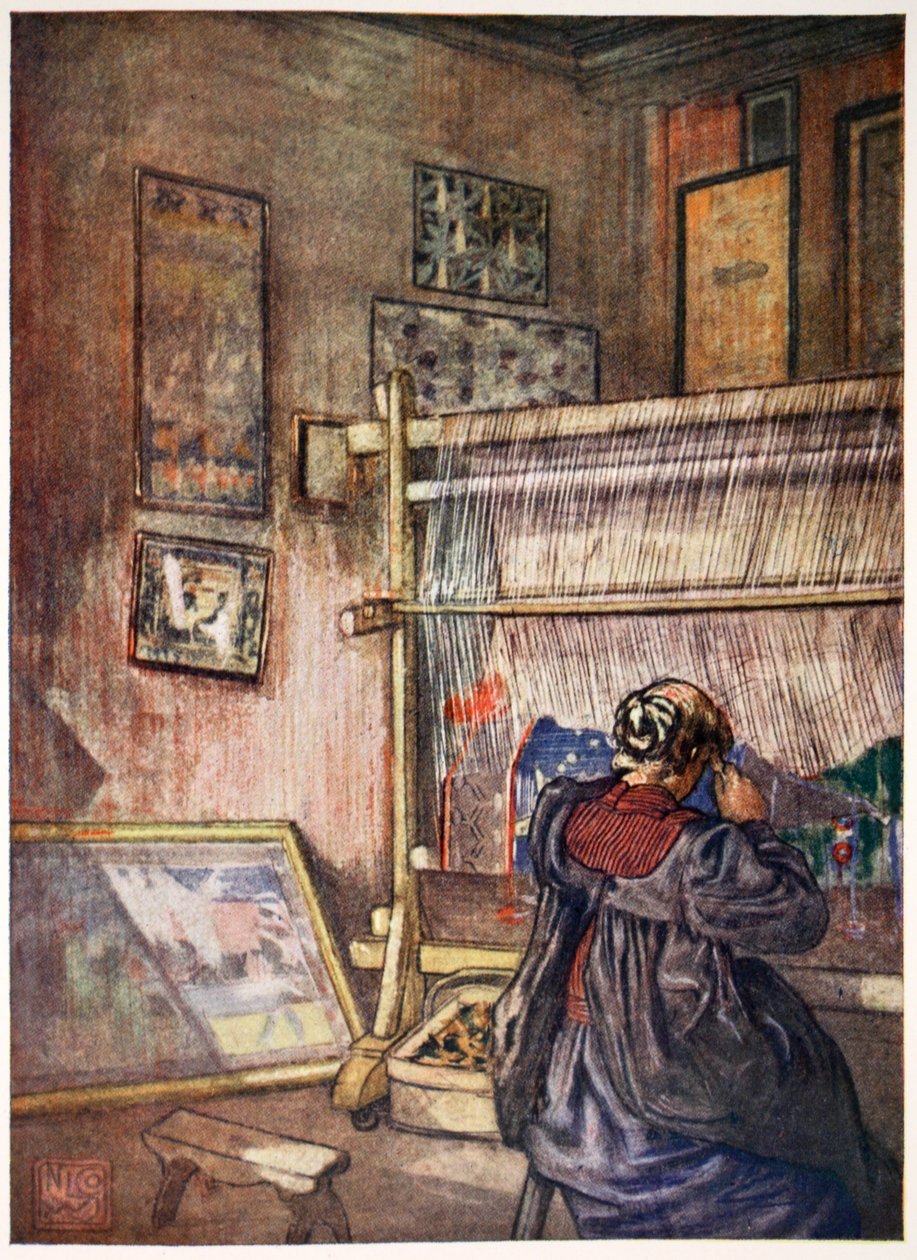 Herstellung von einheimischen Wandteppichen, 1905 von Nico Jungman