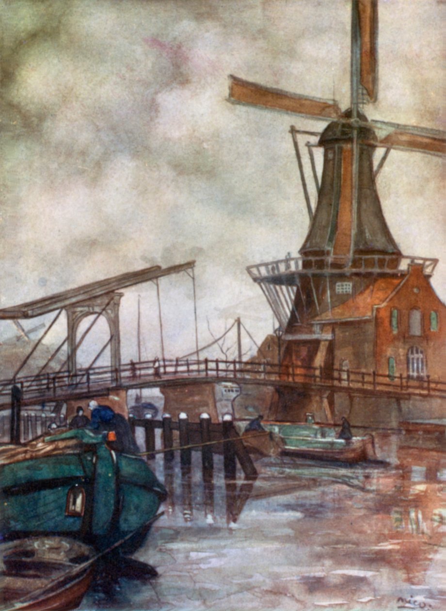 Mühle de Adrian, Haarlem von Nico Jungman