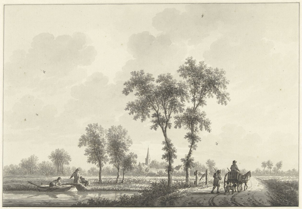 Das Dorf Spijk in Gelderland von Nicolaas Wicart