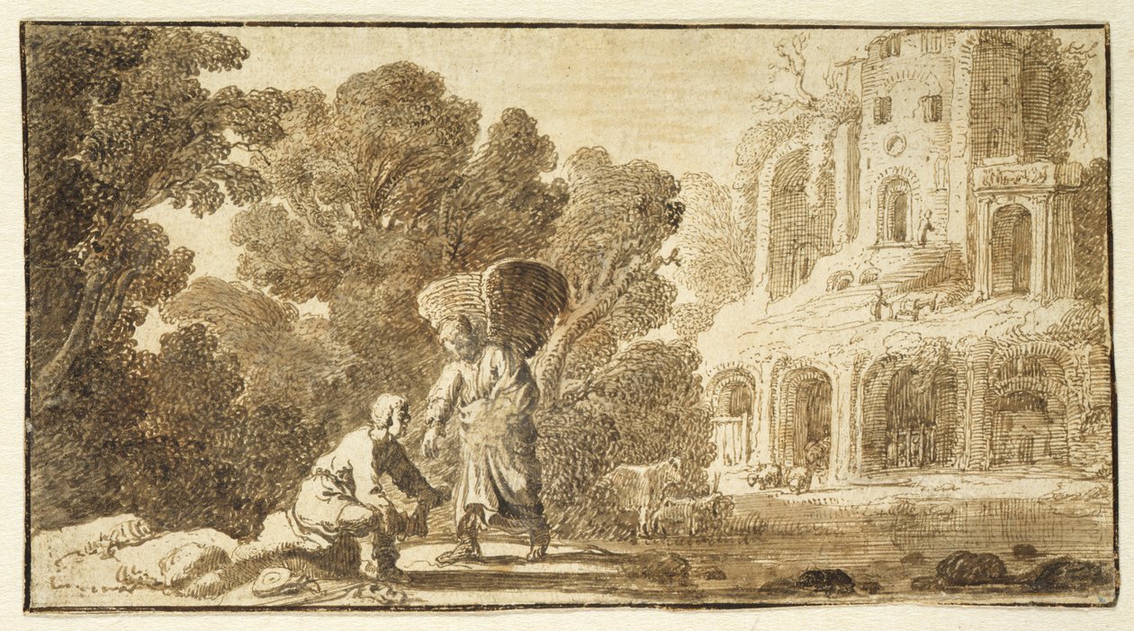 Tobias und der Engel, ca. 1625 von Nicolaes Cornelisz c.1592 1655 Moeyaert