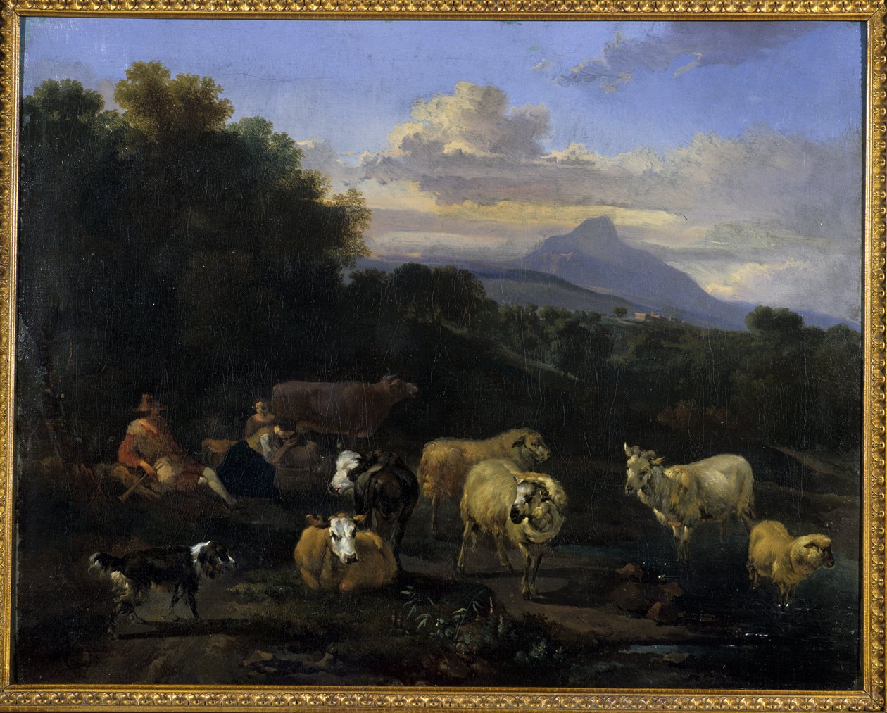 Sommerabend in Italien, 1660 von Nicolaes Pietersz. Berchem