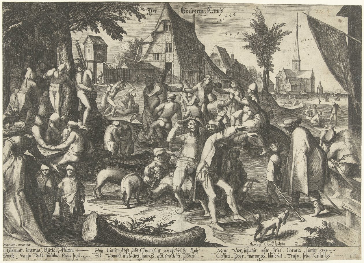 Bauernkirmes von Nicolaes Jansz. Clock