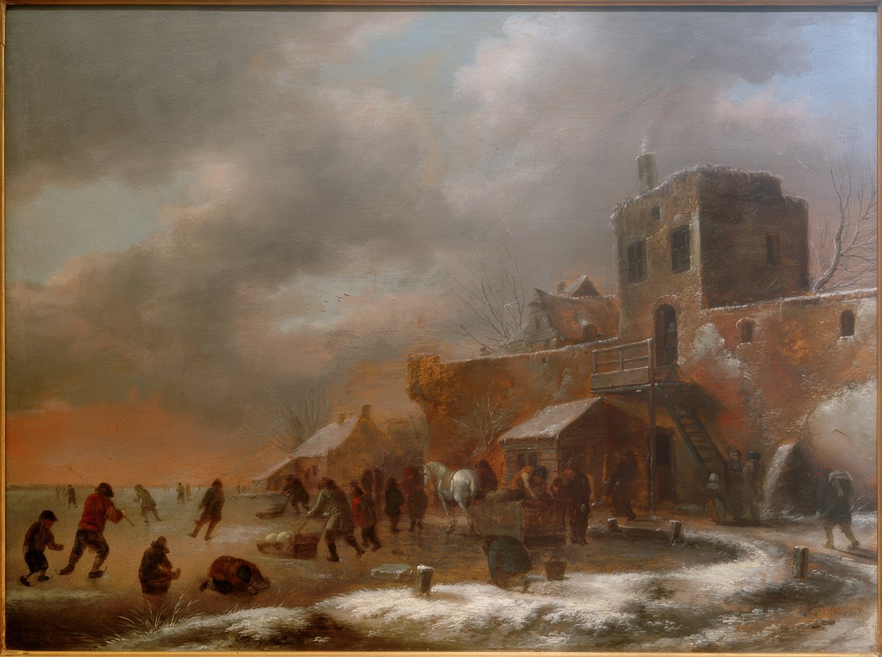 Eisvergnügen von Nicolaes Molenaer
