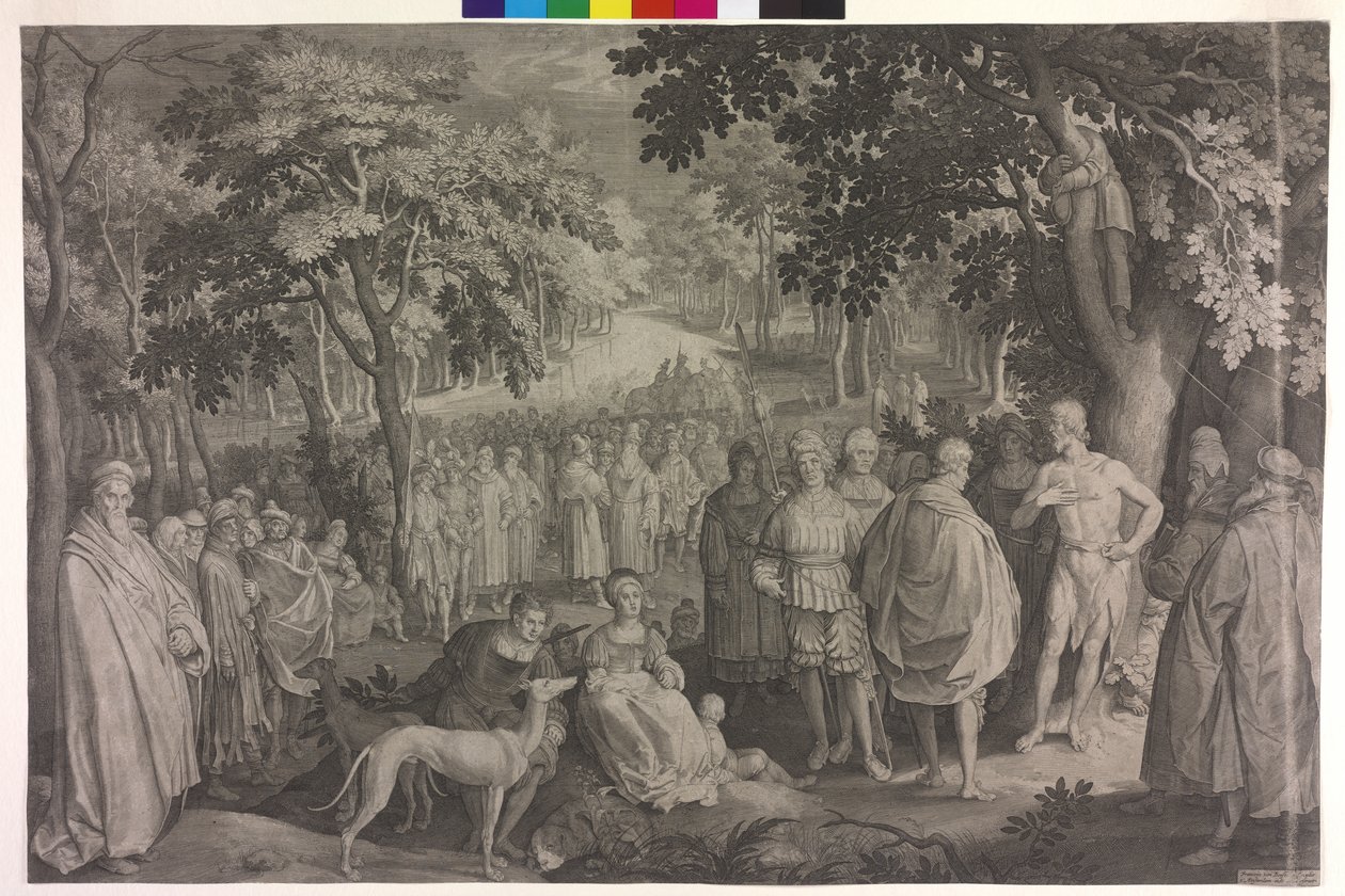 Johannes der Täufer predigt von Nicolaes de Bruyn