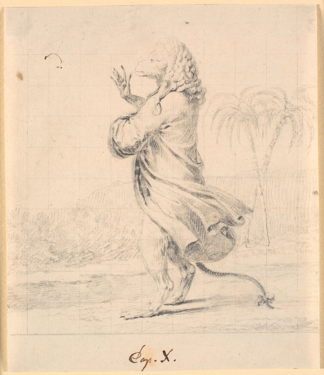 Affenpräsident in Martinia von Nicolai Abildgaard