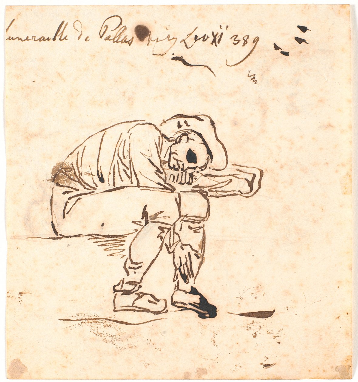Bauer, der sitzt und schläft von Nicolai Abildgaard