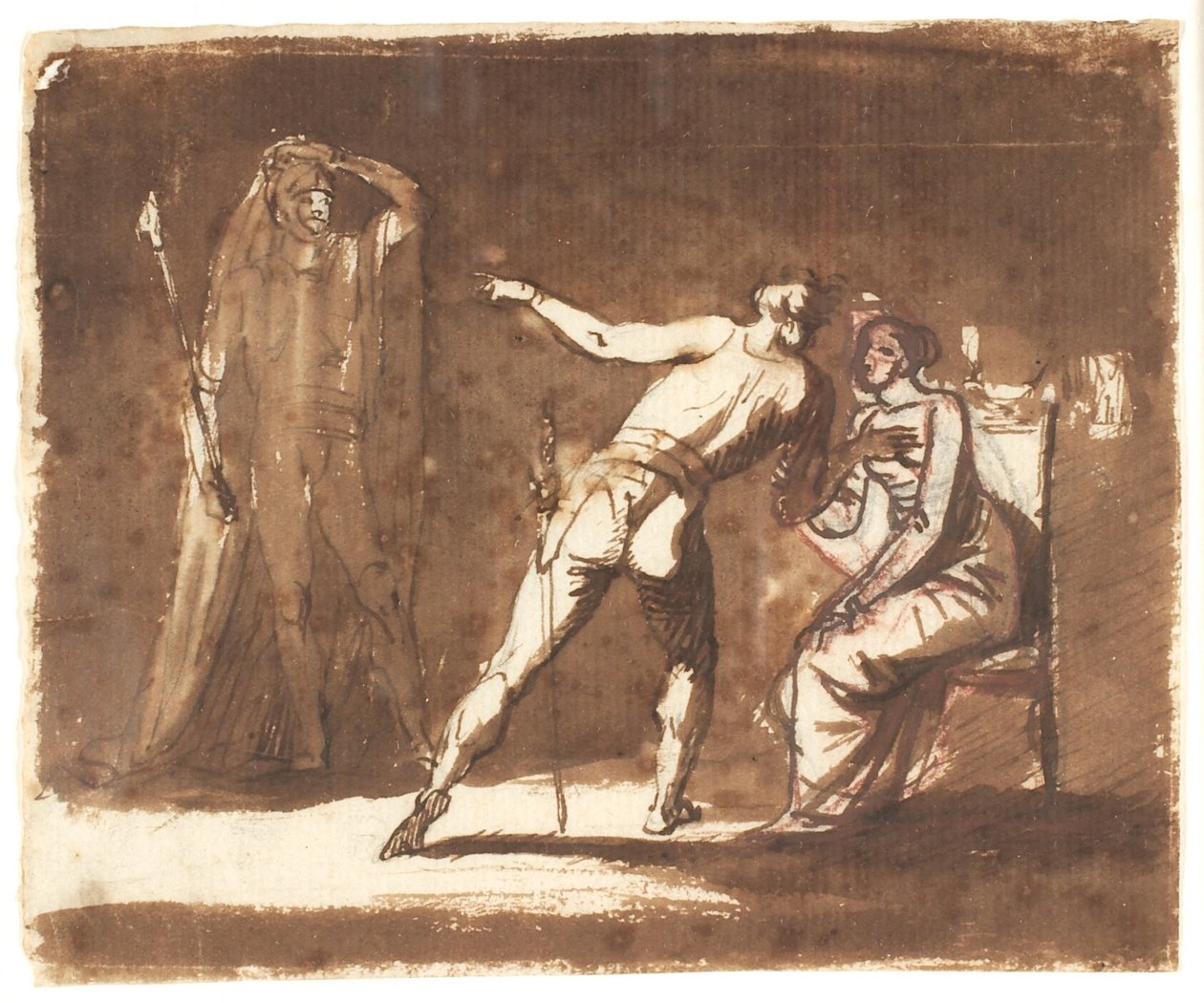 Hamlet bei seiner Mutter von Nicolai Abildgaard