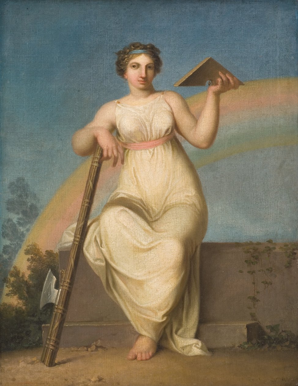 Rechtswissenschaft. Allegorische Figur von Nicolai Abildgaard