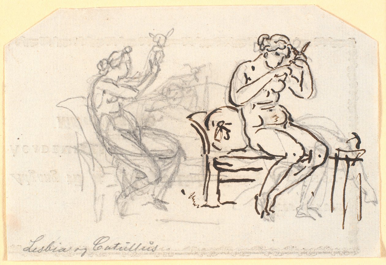 Lesbia und Catullus von Nicolai Abildgaard