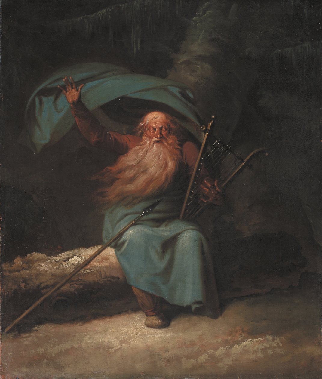 Ossian singt sein Schwanenlied von Nicolai Abildgaard