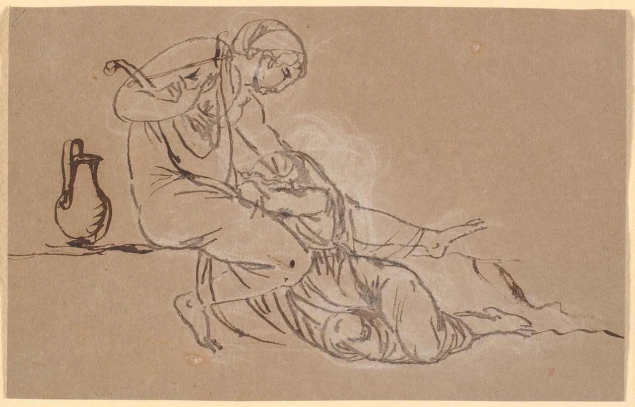 Sappho und Mytilenerin von Nicolai Abildgaard