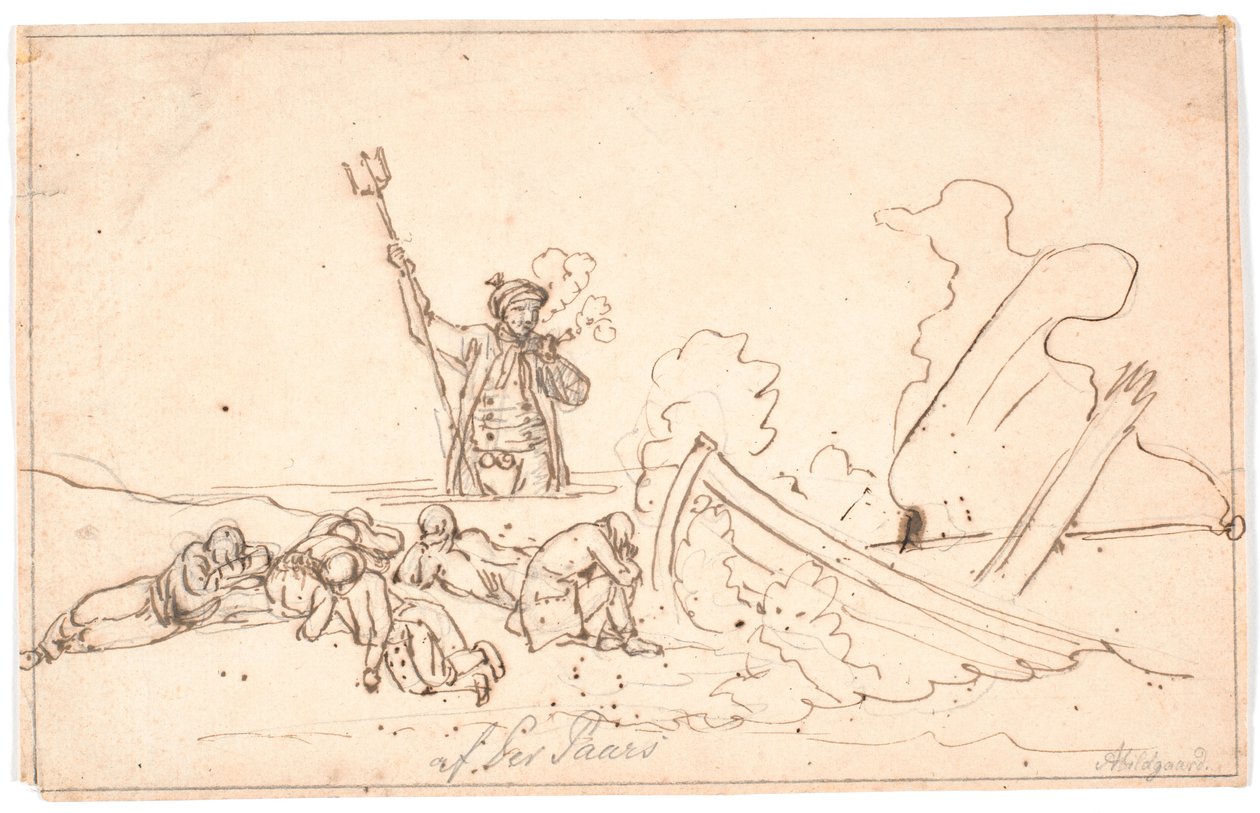 Strandung auf Anholt von Nicolai Abildgaard