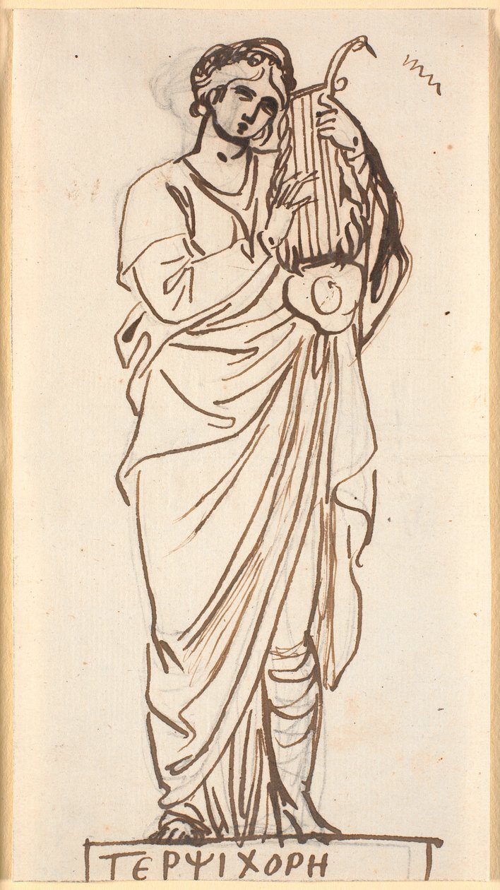 Terpsichore, die Muse des Tanzes von Nicolai Abildgaard