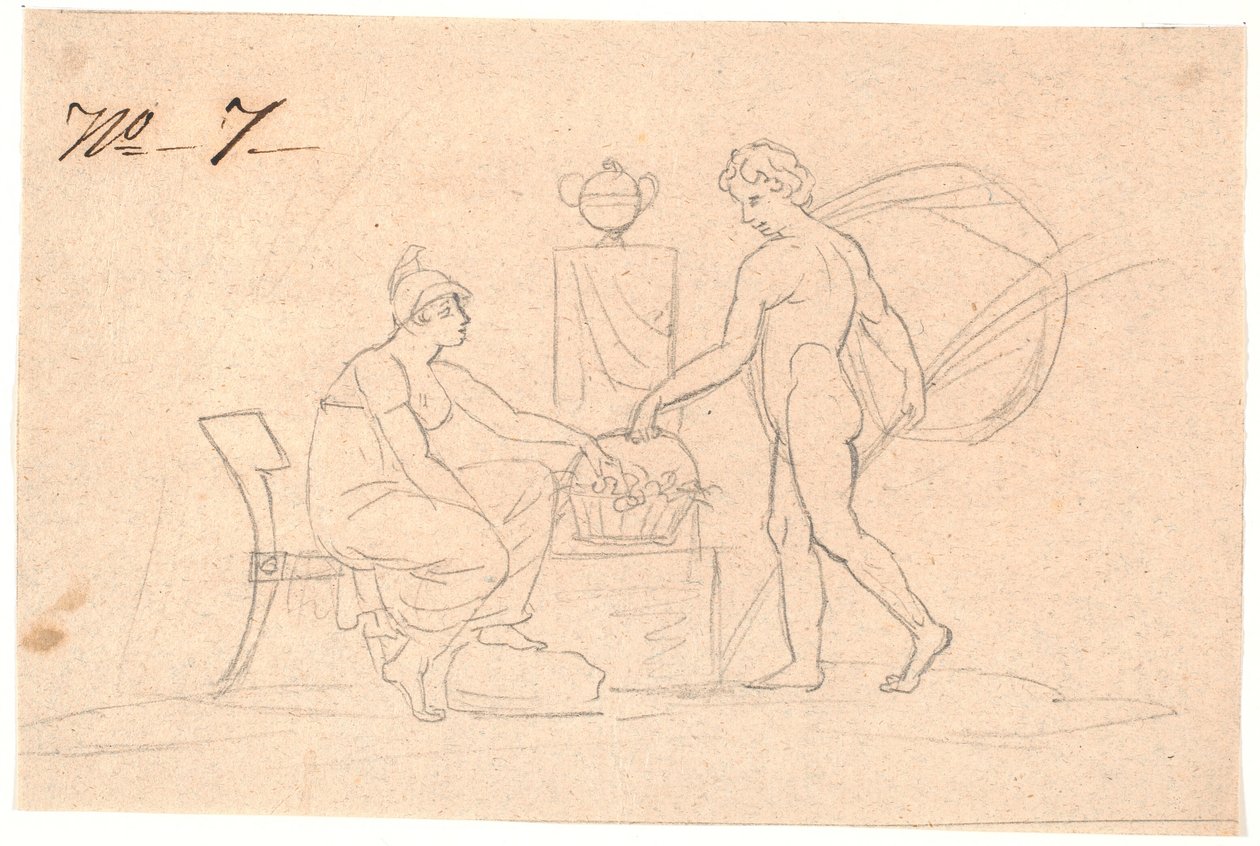 Zwei Figuren von Nicolai Abildgaard