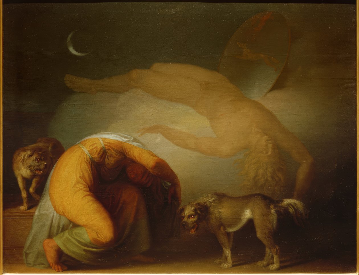 Culmins Geist erscheint seiner Mutter von Nicolai Abraham Abildgaard