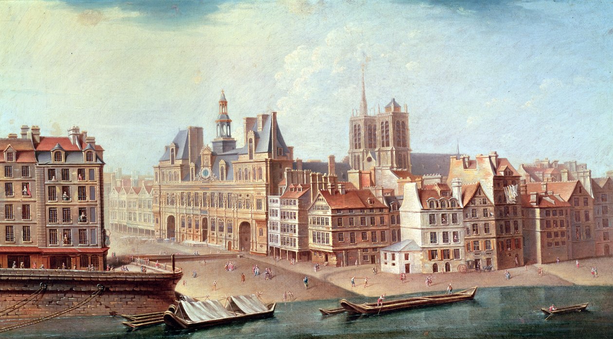 Place de Grève im Jahr 1750 von Nicolas Raguenet