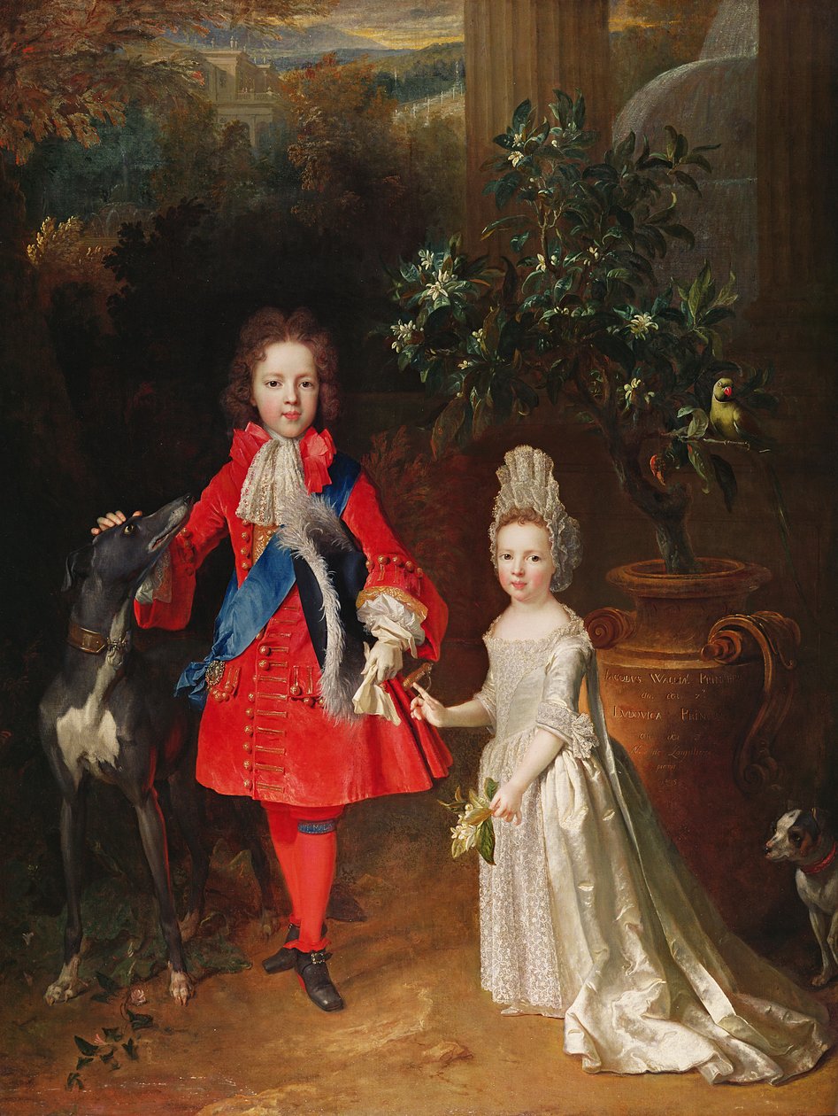 Prinz James Francis Edward Stuart und Prinzessin Maria Theresa Stuart, 1695 von Nicolas de Largillière