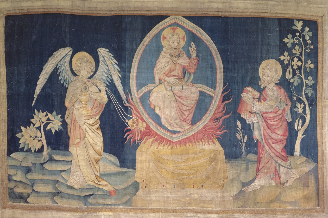 Ein Engel mit einem Weihrauchfass, Nr. 18 der Apokalypse von Angers, 1373-87 von Nicolas Bataille