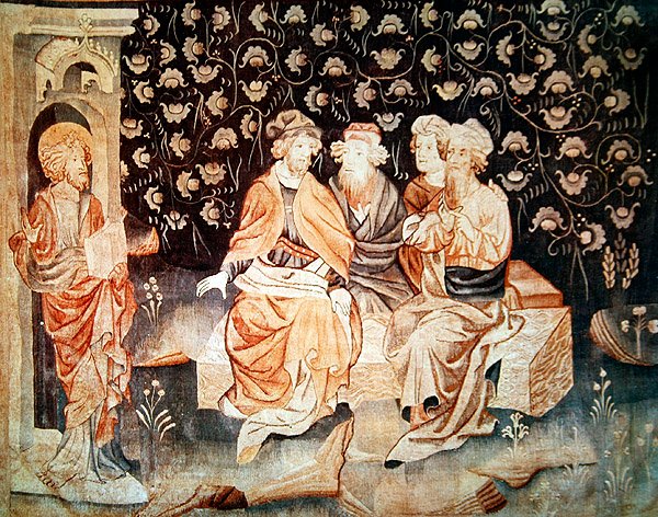 Die erste Auferstehung der Märtyrer, aus der Apokalypse von Angers, 1373-87 von Nicolas Bataille